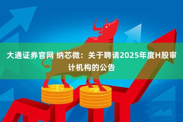 大通证券官网 纳芯微：关于聘请2025年度H股审计机构的公告